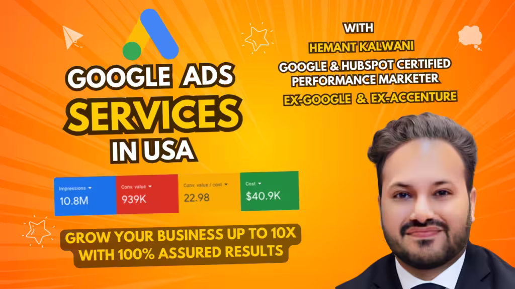 Google Ads Services in USA with 100% Assured Results