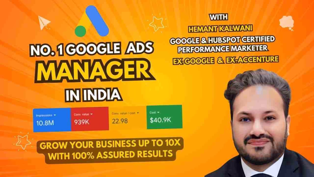 Google Ads Manager in India